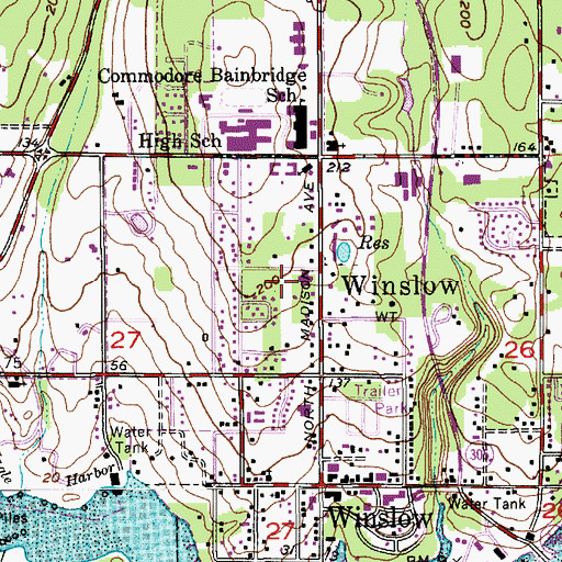 Topographic Map of Island Health and Rehabilitation Center, WA
