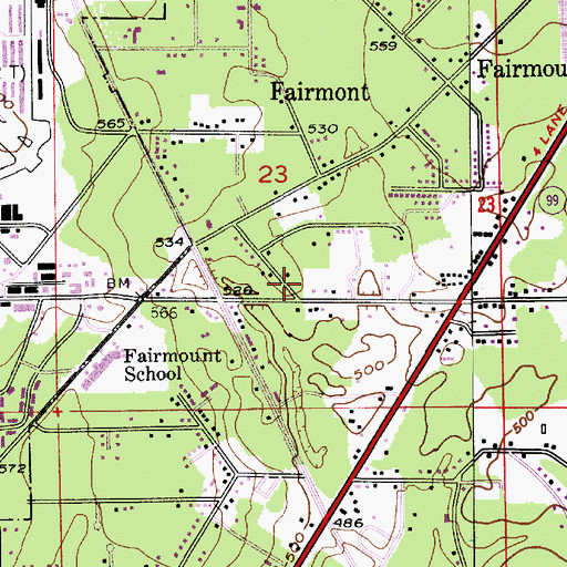 Topographic Map of Everett Rehabilitation and Care Center, WA
