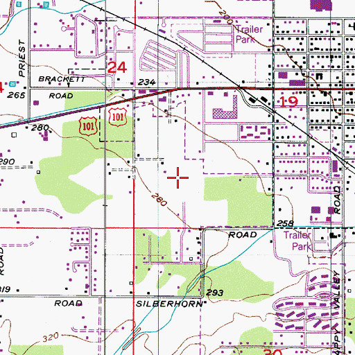 Topographic Map of Sequim Health and Rehabilitation Center, WA