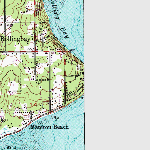 Topographic Map of Messenger House Care Center, WA