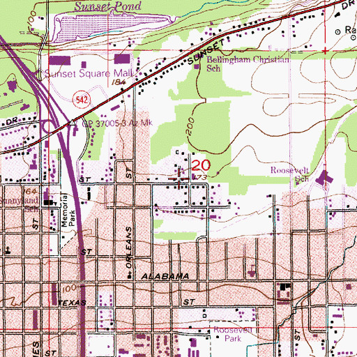Topographic Map of Sea Mar Community Health Center - Visions Youth Treatment Center, WA