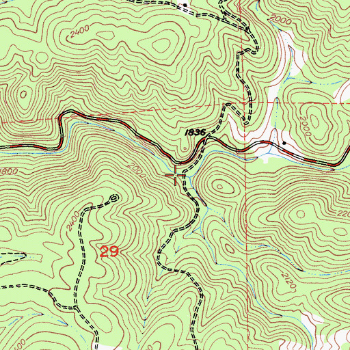 Topographic Map of Grass Valley Creek, CA