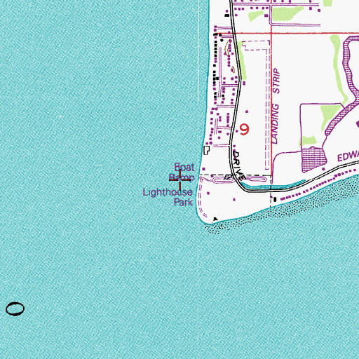 Topographic Map of Lighthouse Marine Park Boat Launch, WA