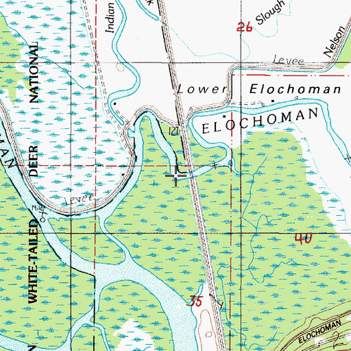 Topographic Map of Elochoman River Bridge, WA