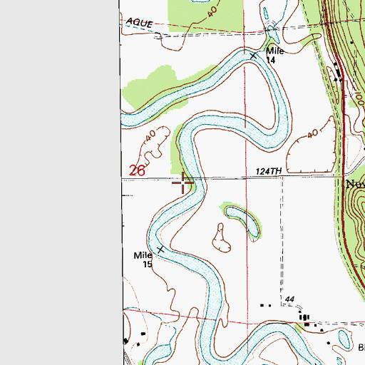 Topographic Map of Novelty Bridge, WA