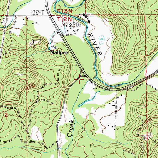 Topographic Map of Trap Creek Bridge, WA