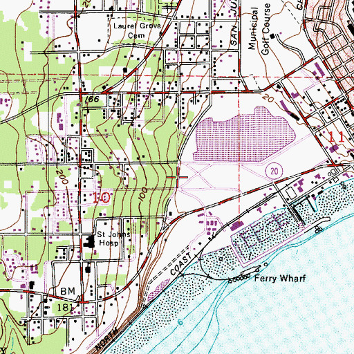 Topographic Map of Haines Place Park and Ride, WA