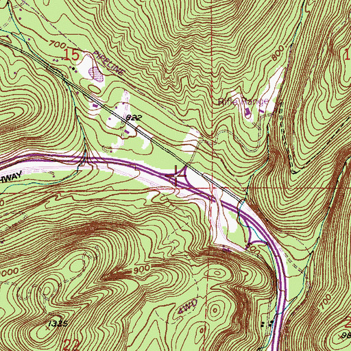 Topographic Map of Lake Samish Park and Ride, WA