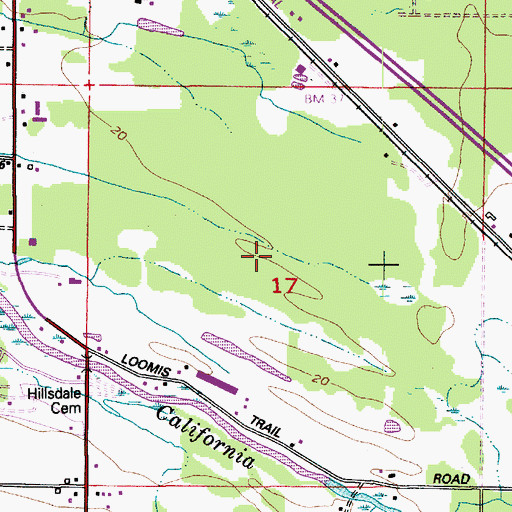 Topographic Map of Loomis Trail Golf and Country Club, WA
