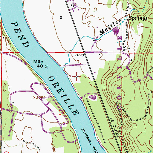 Topographic Map of Serendipity Golf Course, WA