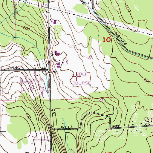 Topographic Map of Snohomish Golf Course, WA