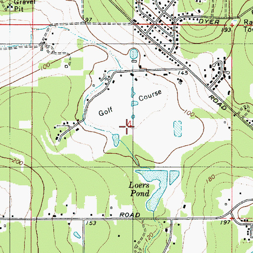 Topographic Map of Whidbey Golf and Country Club, WA