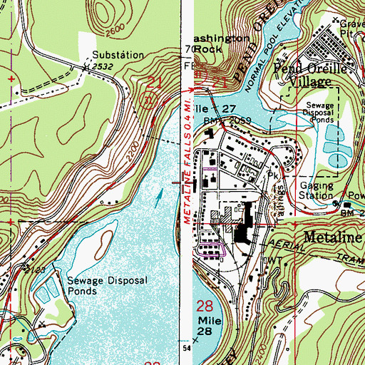 Topographic Map of Cutter Theater, WA