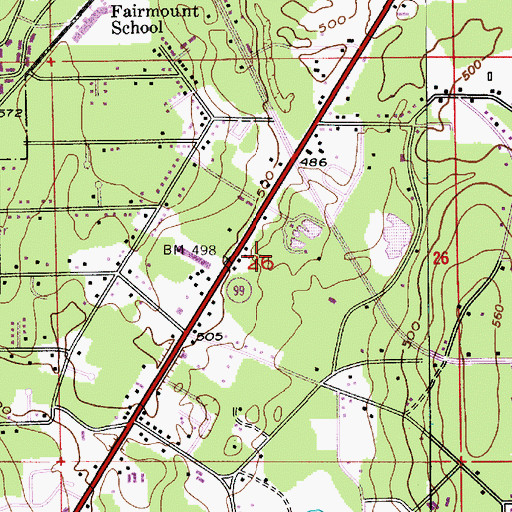 Topographic Map of Lakeside Recreational Vehicle Park, WA