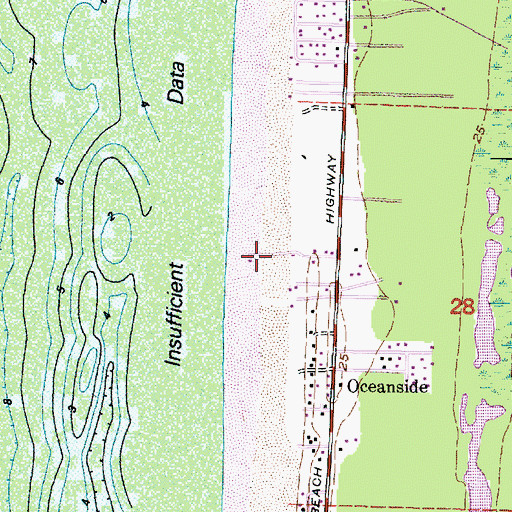 Topographic Map of Pegs Recreational Vehicle Park, WA