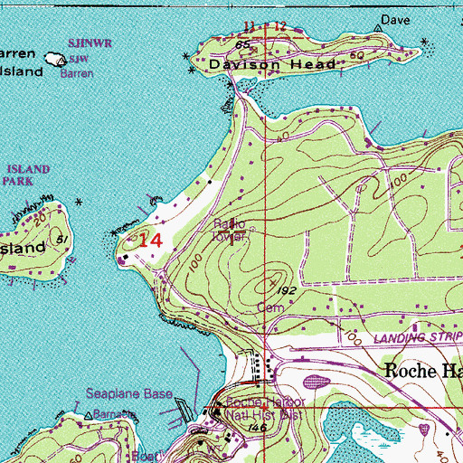 Topographic Map of Afterglow Vista Mausoleum, WA