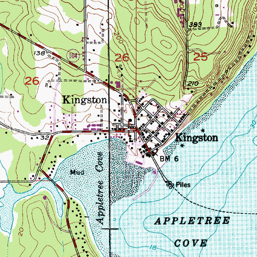 Topographic Map of Kingston Senior Community Center, WA