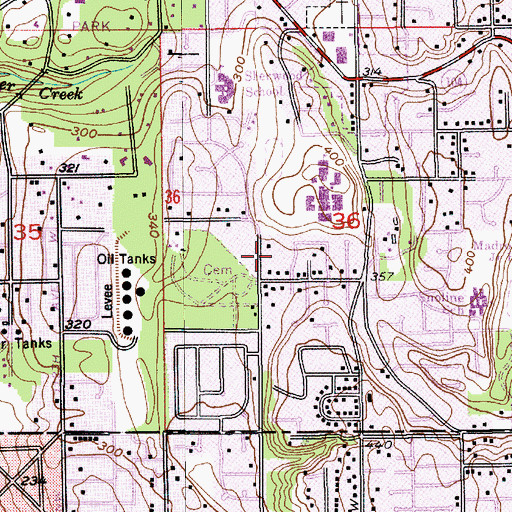 Topographic Map of Klahaya Swim and Tennis Club, WA