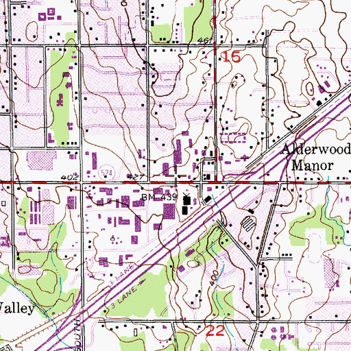 Topographic Map of Lynnwood Convention Center, WA