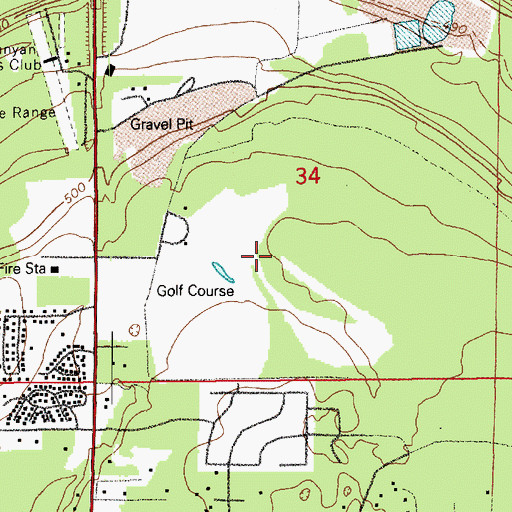 Topographic Map of Lipoma Firs Golf Course, WA