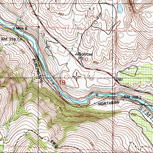 Topographic Map of Oroville Golf Club, WA