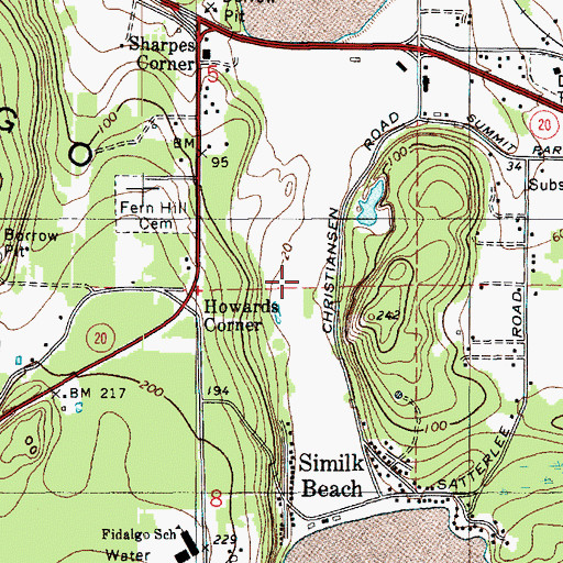 Topographic Map of Similk Golf Course, WA