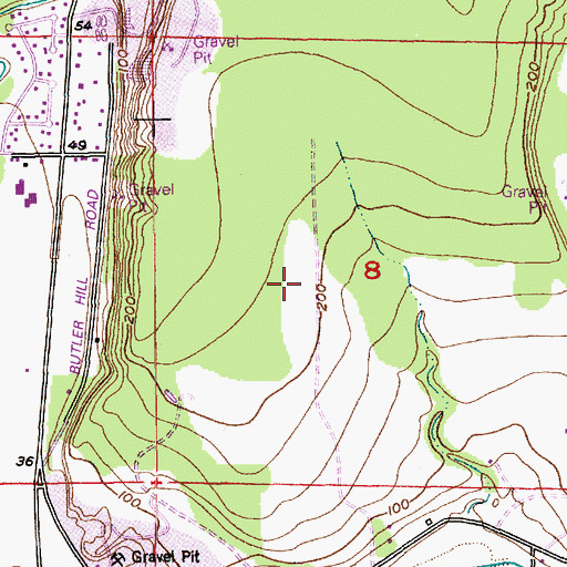 Topographic Map of Avalon Golf Club, WA