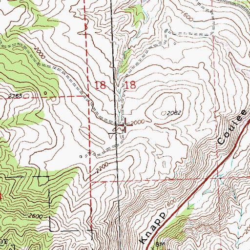 Topographic Map of Bear Mountain Ranch Golf Course, WA