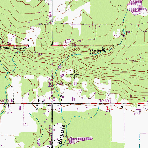 Topographic Map of Dakota Creek Golf Course, WA