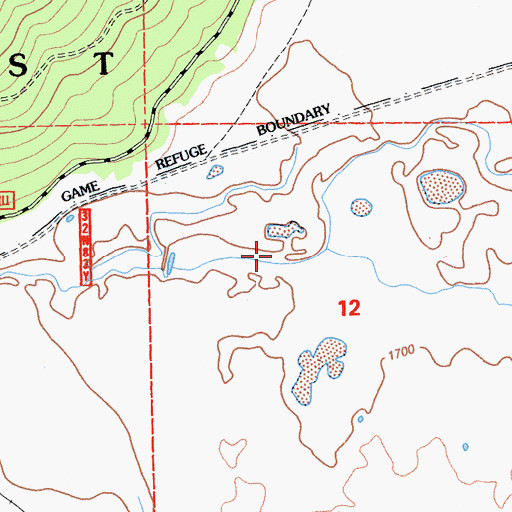 Topographic Map of Grays Valley, CA