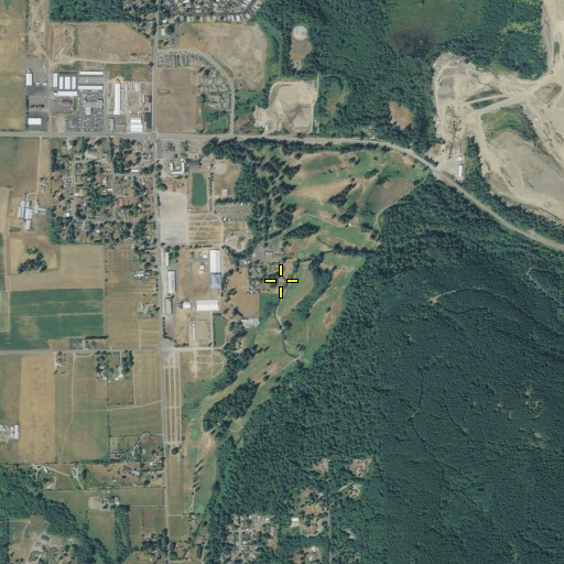 Aerial/Satellite Image of Enumclaw Golf Course, WA