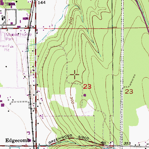 Topographic Map of Gleneagle Golf Course, WA