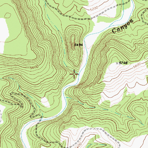 Topographic Map of Bear Creek, AZ