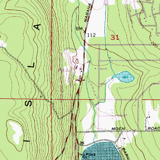 Topographic Map of Calvary Chapel, WA