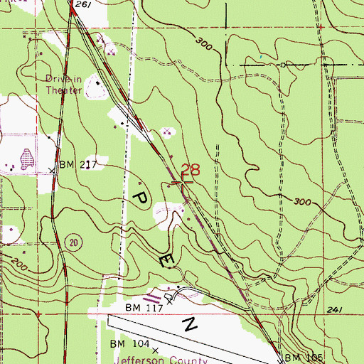 Topographic Map of Calvary Community Church, WA