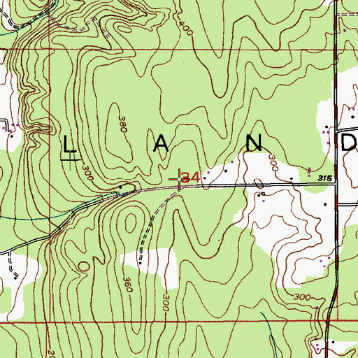 Topographic Map of Calvary Chapel, WA