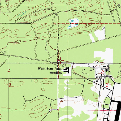 Topographic Map of Church of Christ, WA