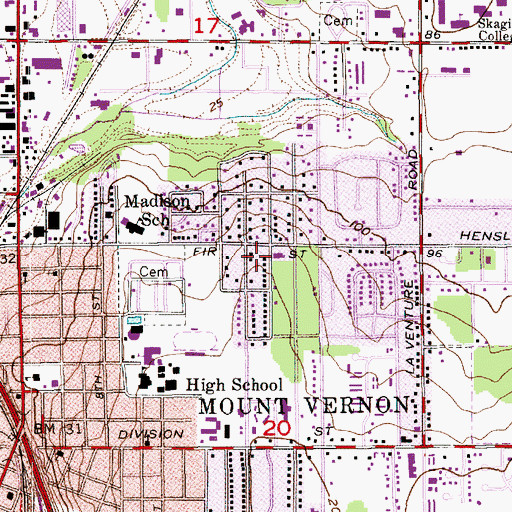 Topographic Map of Citipoint Church, WA