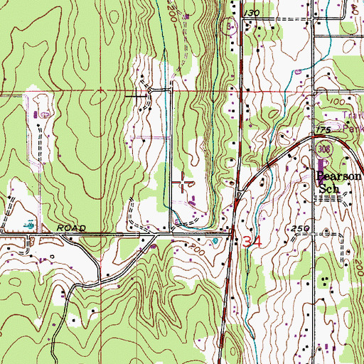 Topographic Map of Cornerstone Alliance Church, WA