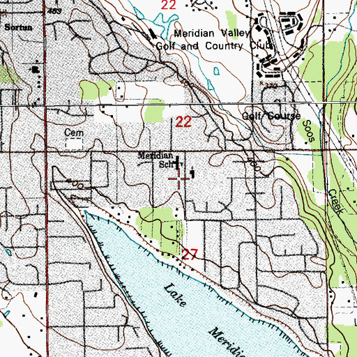 Topographic Map of Faith Baptist Church, WA