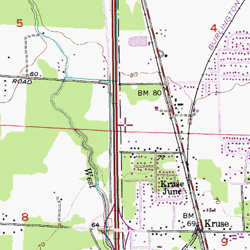 Topographic Map of Judah Praise Center, WA