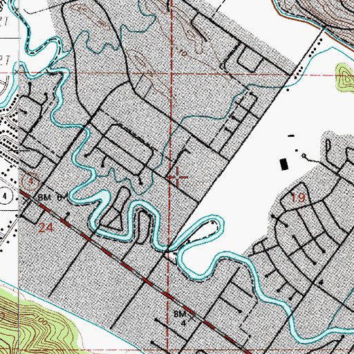 Topographic Map of New Life Fellowship Church of Longview, WA