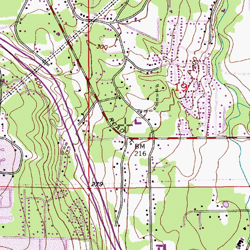 Topographic Map of New Life Fellowship, WA