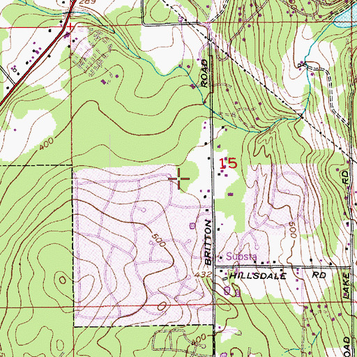 Topographic Map of Northlake Community Church, WA