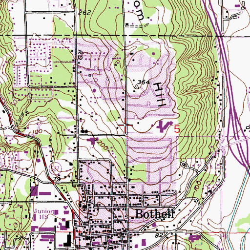 Topographic Map of Emmanuel Presbyterian Church, WA
