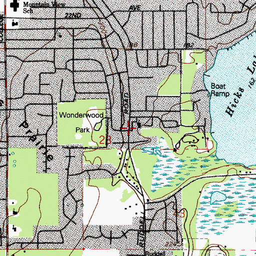 Topographic Map of Faith Assembly Church of Lacey, WA