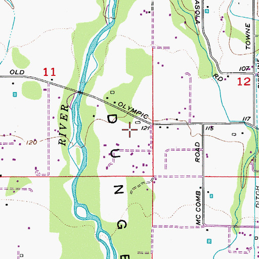 Topographic Map of Faith Baptist Church, WA