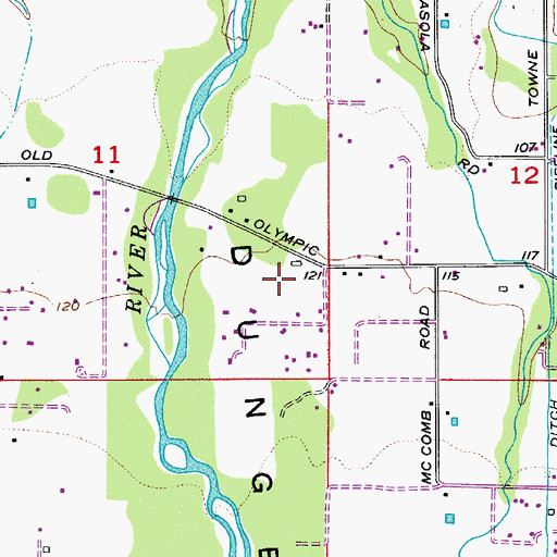 Topographic Map of Faith Baptist Church, WA