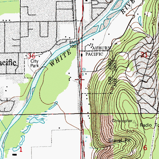 Topographic Map of Family Life Center Church of God, WA