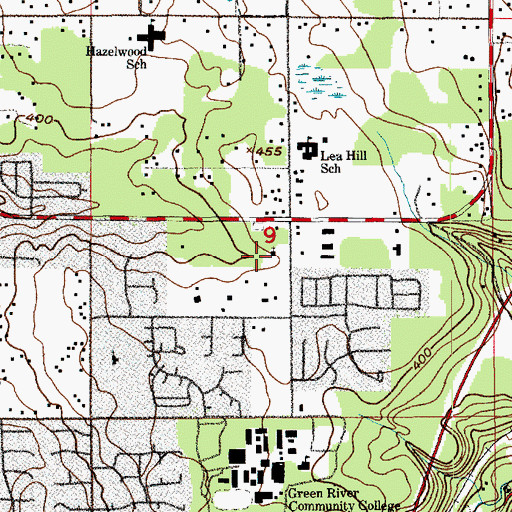 Topographic Map of Family of Grace Lutheran Church, WA